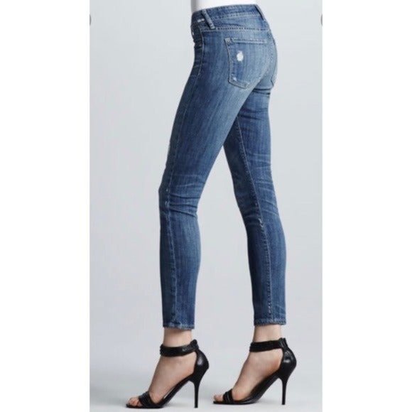 Vince Distressed Skinny Ankle Jeans Size 28 - Picture 3 of 8